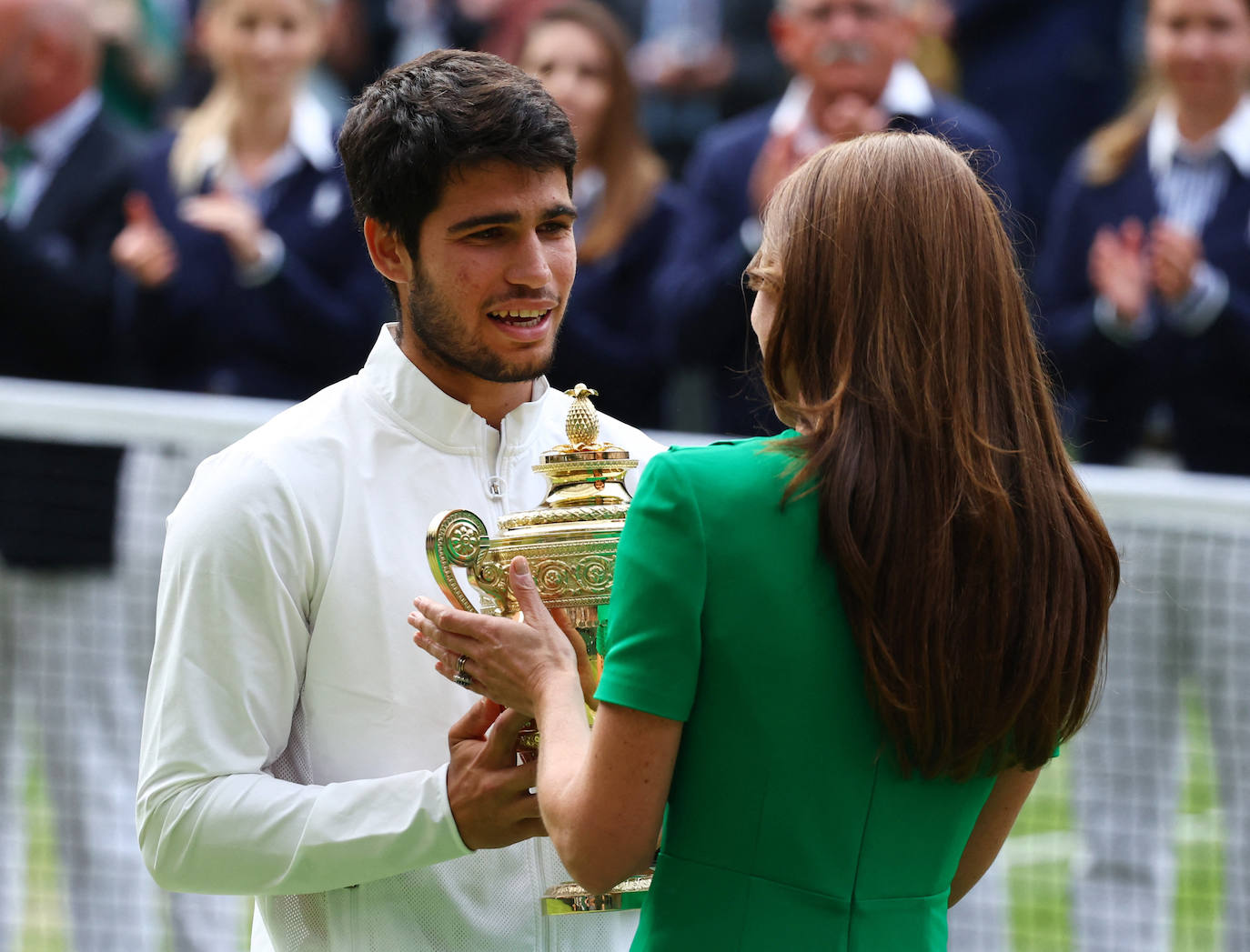 La final de Wimbledon entre Carlos Alcaraz y Novak Djokovic, en imágenes