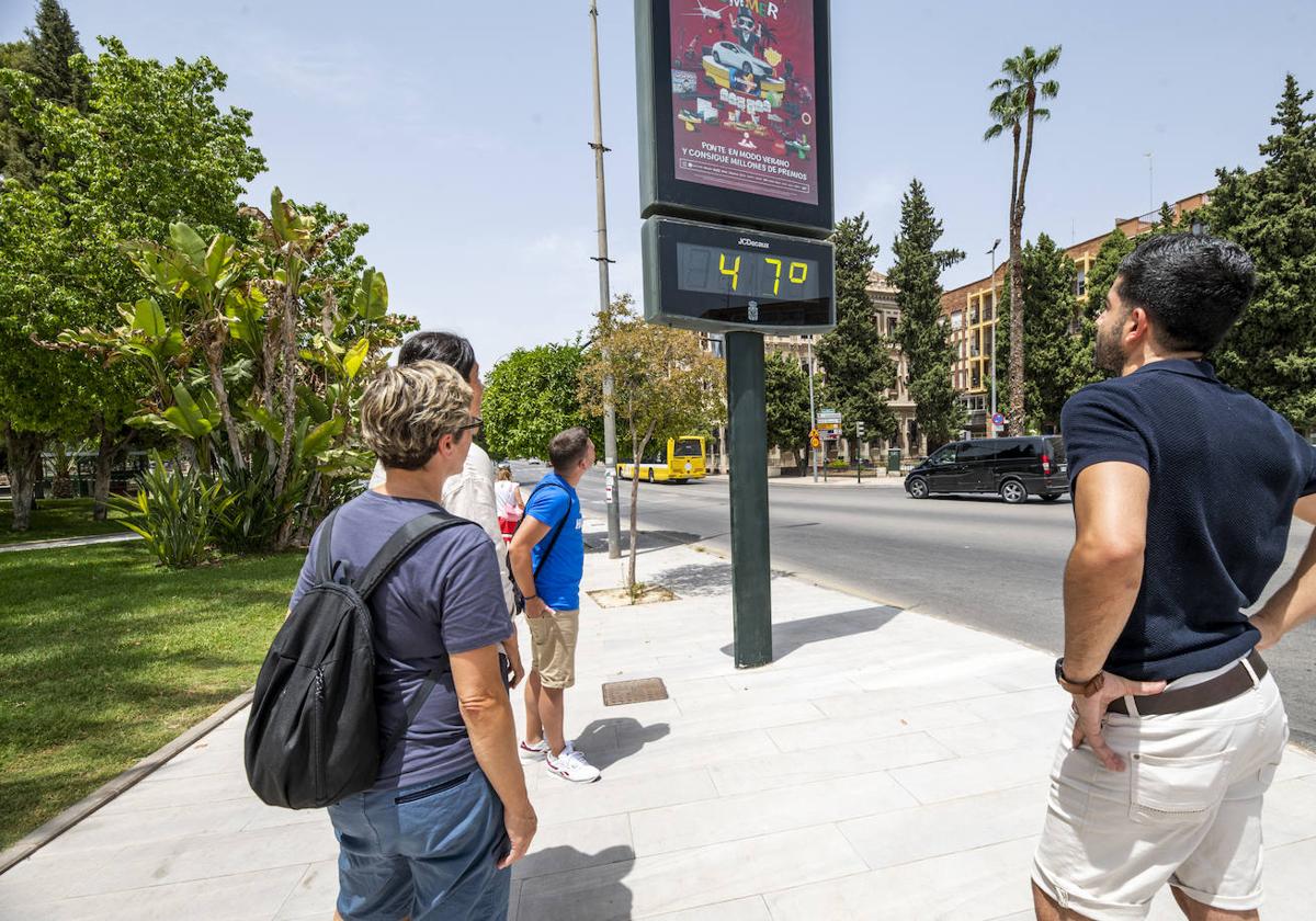 Los termómetros se disparan en la Región de Murcia