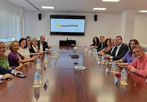 Encuentro entre Hefame y el equipo directivo de la UCAM
