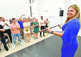 Pilar Vivancos, tras ser elegida para liderar la Junta Municipal de Cabezo de Torres.