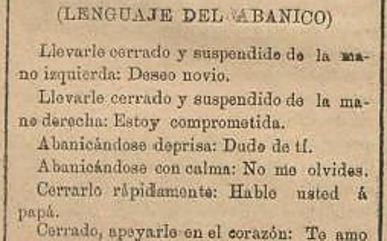 Imagen - 'La Juventud Literaria' publicó en 1898 una guía sobre práctica de los abanicos.