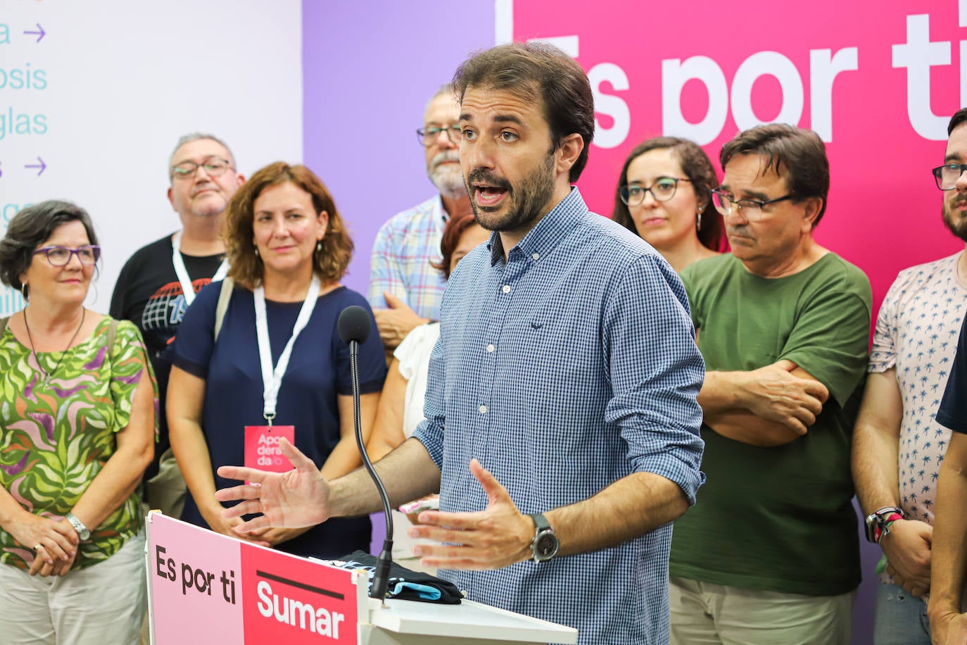 Comparecencia de los candidatos de Sumar por la Región de Murcia, en imágenes