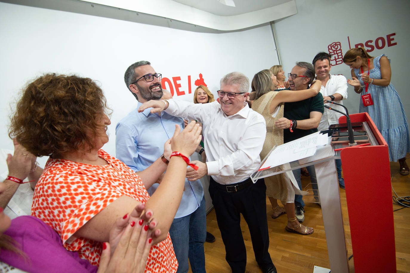 La comparecencia de los candidatos del PSOE por la Región de Murcia, en imágenes
