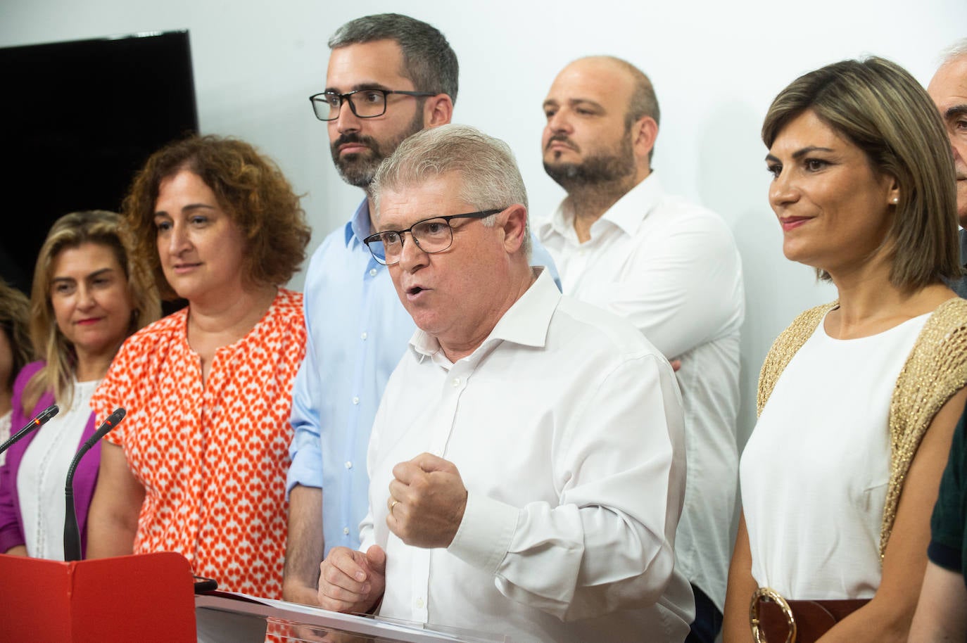 La comparecencia de los candidatos del PSOE por la Región de Murcia, en imágenes