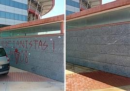 El antes y el después del Enrique Roca tras la eliminación de las pintadas.