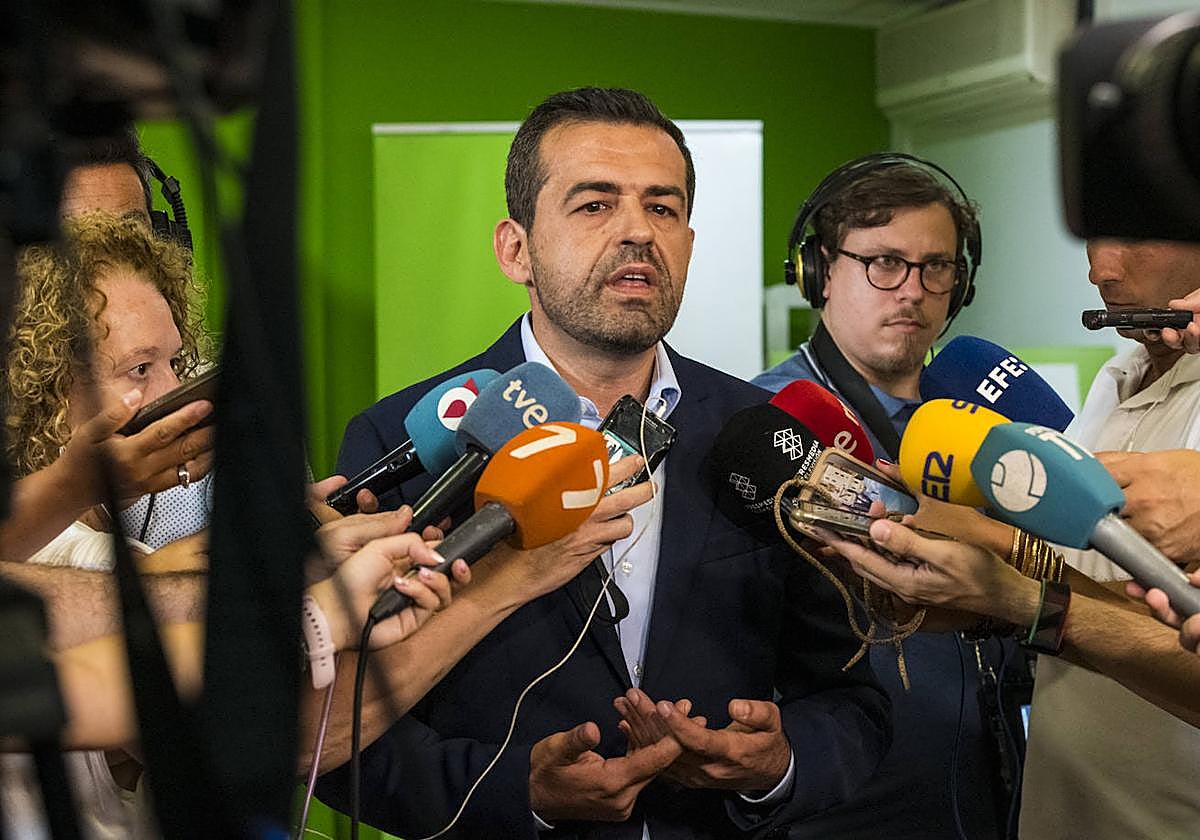 El portavoz adjunto de Vox en la Asamblea, Rubén Martínez Alpañez, este miércoles.