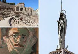 El Teatro Romano de Cartagena, la Virgen de San Antolín y el autorretrato de Mariano Ballester