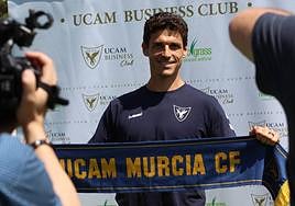 Fran Miranda durante su presentación en el UCAM.