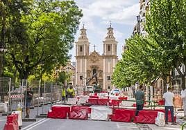 La Alameda de Colón será una de las vías sobre las que el Ayuntamiento instalará el pavimento especial con apariencia de adoquinado.