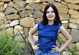 La maestra de Primaria Aurora Soto este agosto en Murcia.