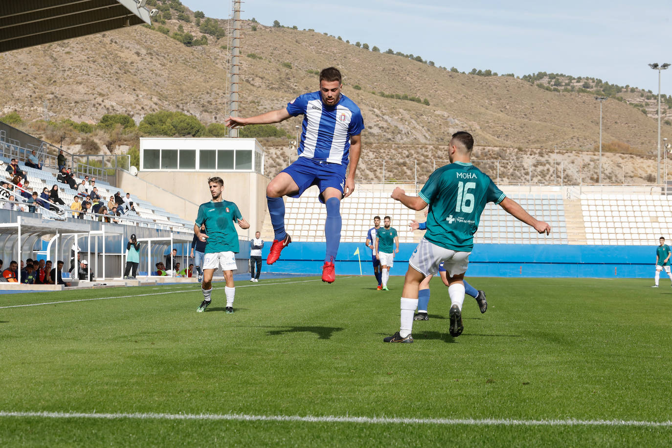 Un lance del partido entre el Lorca Deportiva y el Caravaca de la temporada pasada.