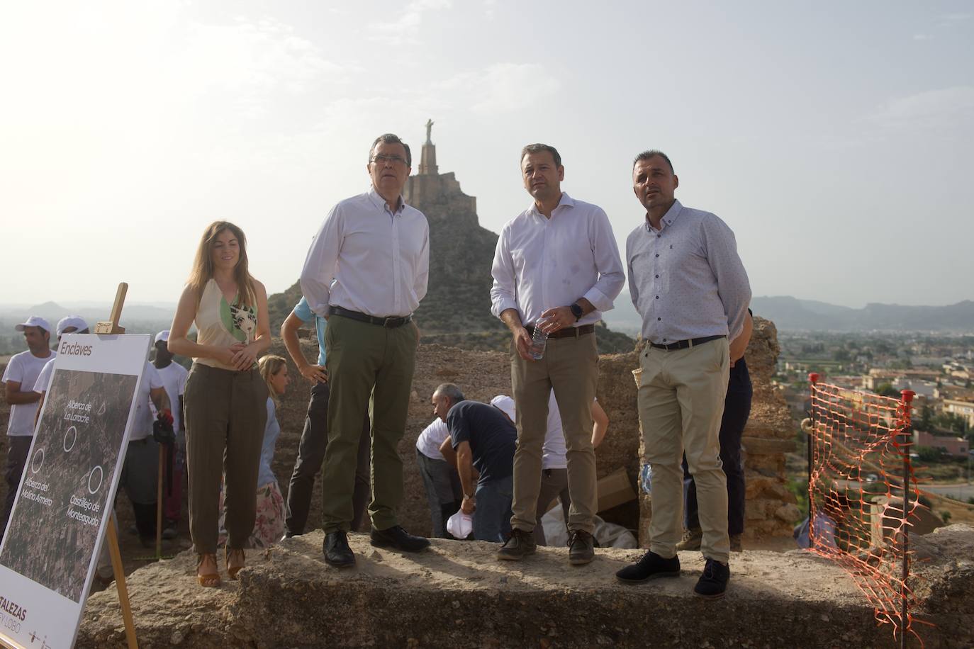 Así avanzan los trabajos en el Castillejo de Monteagudo
