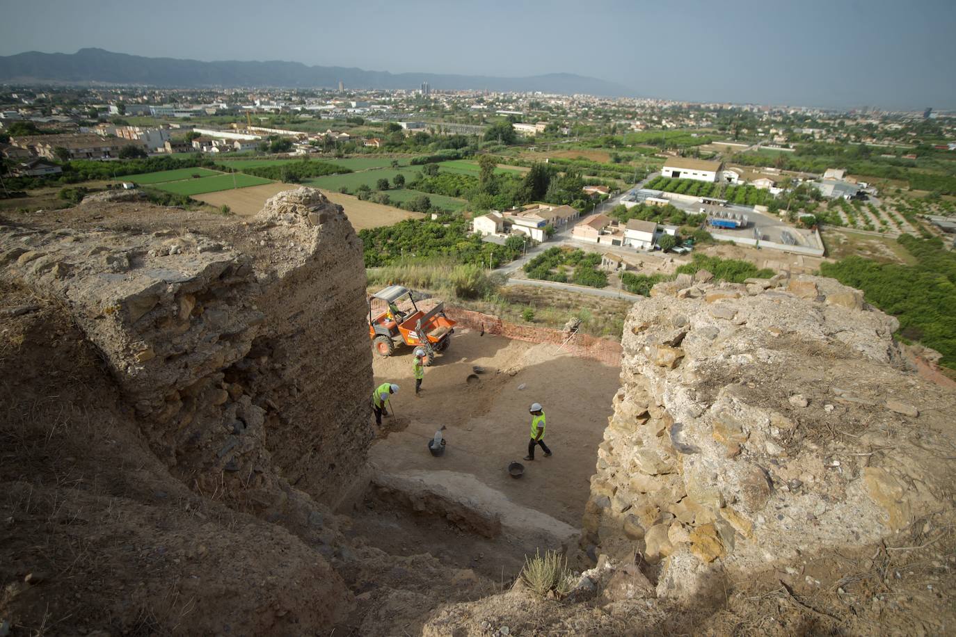 Así avanzan los trabajos en el Castillejo de Monteagudo