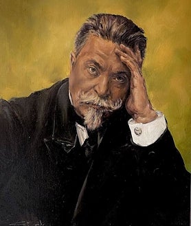 Imagen secundaria 2 - Retratos de Nikolái Andréyevich Rimski-Kórsakov (1844-1908) y Vasili Safónov (1852-1918).