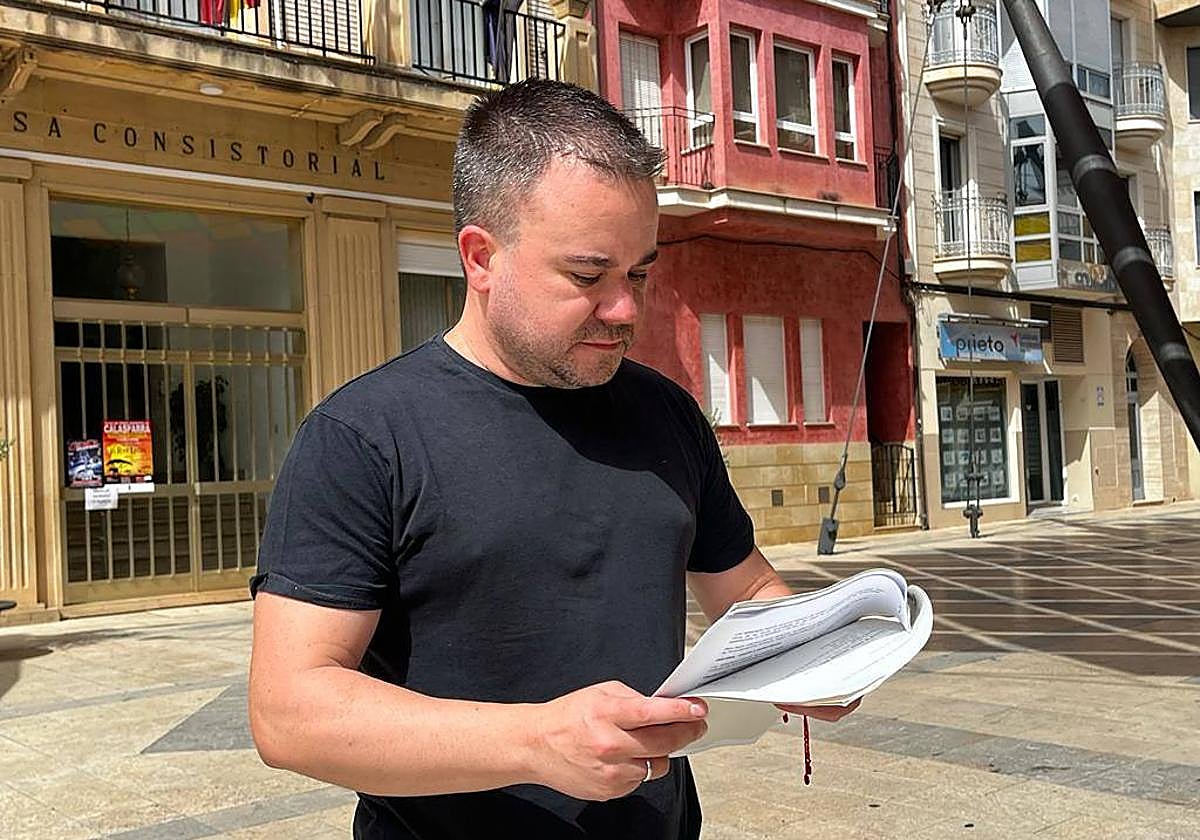 El edil del PP en Calasparra Andrés Marín, este miércoles.