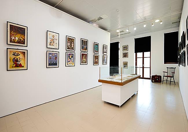 Musealización de sus pertenencias en la primera planta de la elegante Casa del Piñón.