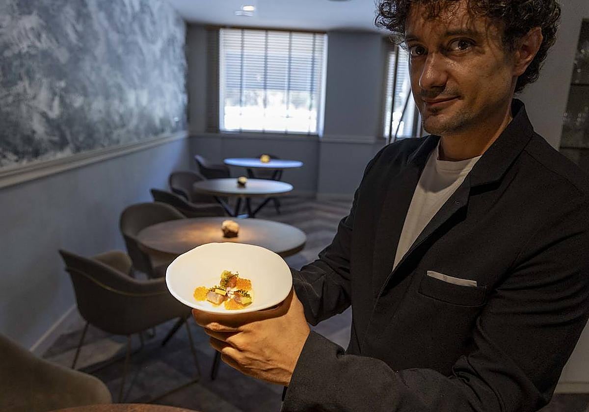 Chawanmushi de bonito de La Azohía en el restaurante Magoga (1 Estrella Michelin) de Cartagena.