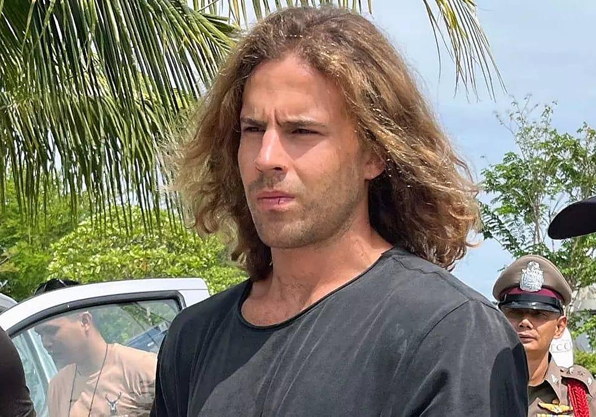 Daniel Sancho, en su detención.