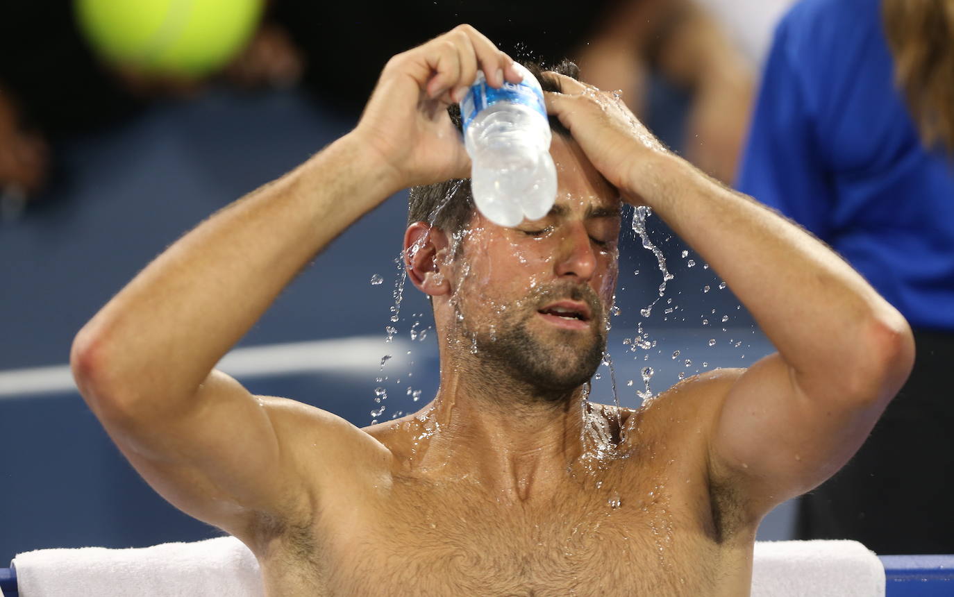 La final de Cincinnati entre Alcaraz y Djokovic, en imágenes