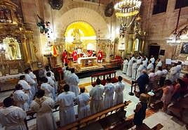 Un momento de la celebración en el interior de la basílica.