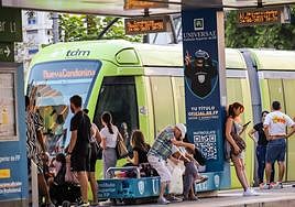 El tranvía y los autobuses han aumentado el número de usuarios este año.