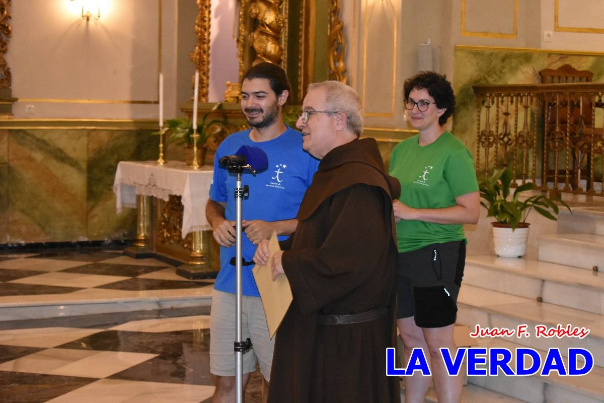 Una treintena de andariegos recorren el Camino de San Juan de la Cruz de Caravaca a Beas de Segura