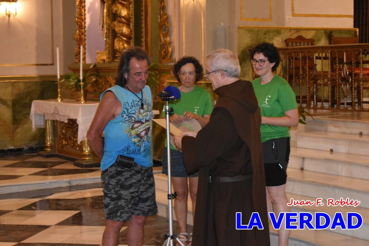 Una treintena de andariegos recorren el Camino de San Juan de la Cruz de Caravaca a Beas de Segura