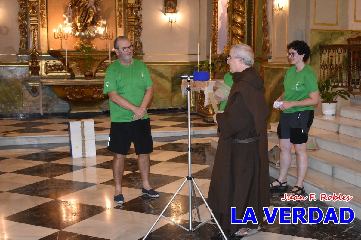 Una treintena de andariegos recorren el Camino de San Juan de la Cruz de Caravaca a Beas de Segura