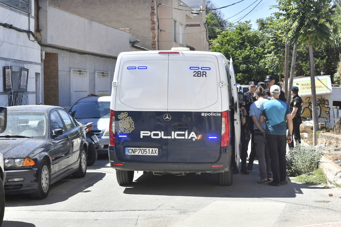 La redada de marihuana en Patiño, en imágenes