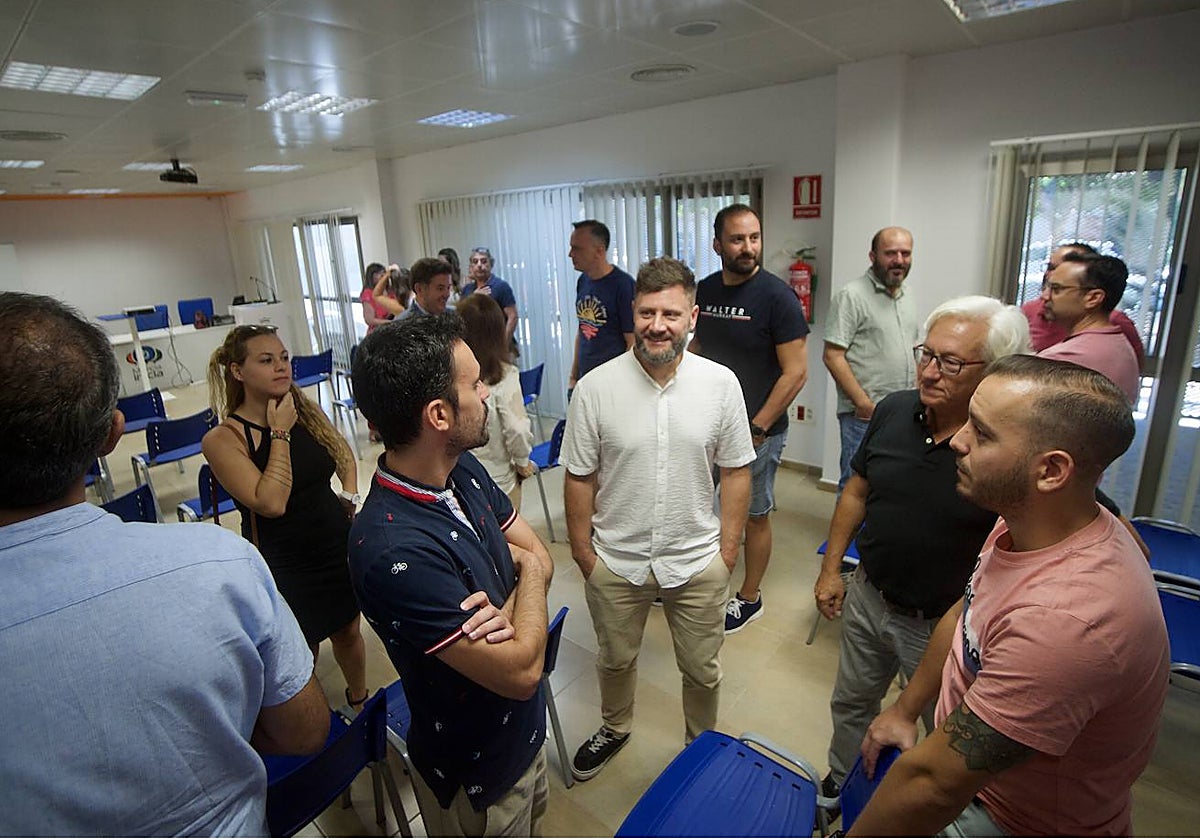 Varios de los emprendedores que ocupan actualmente las instalaciones del CIM.