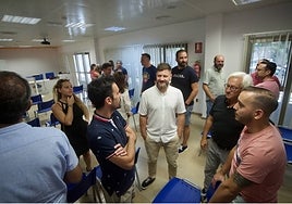 Varios de los emprendedores que ocupan actualmente las instalaciones del CIM.