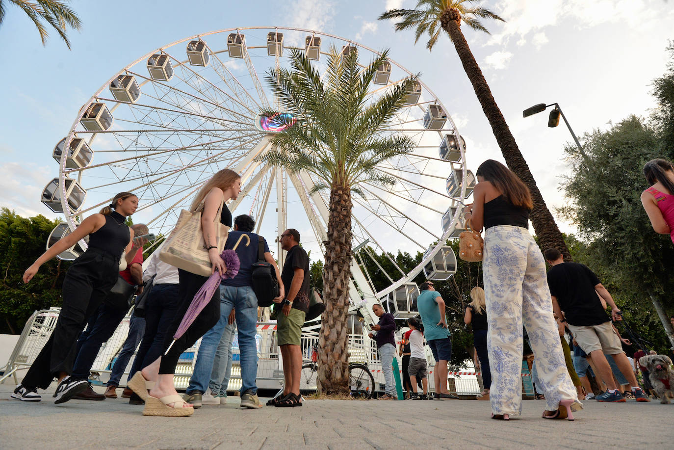 Las vistas desde la noria panorámica de la Feria de Murcia