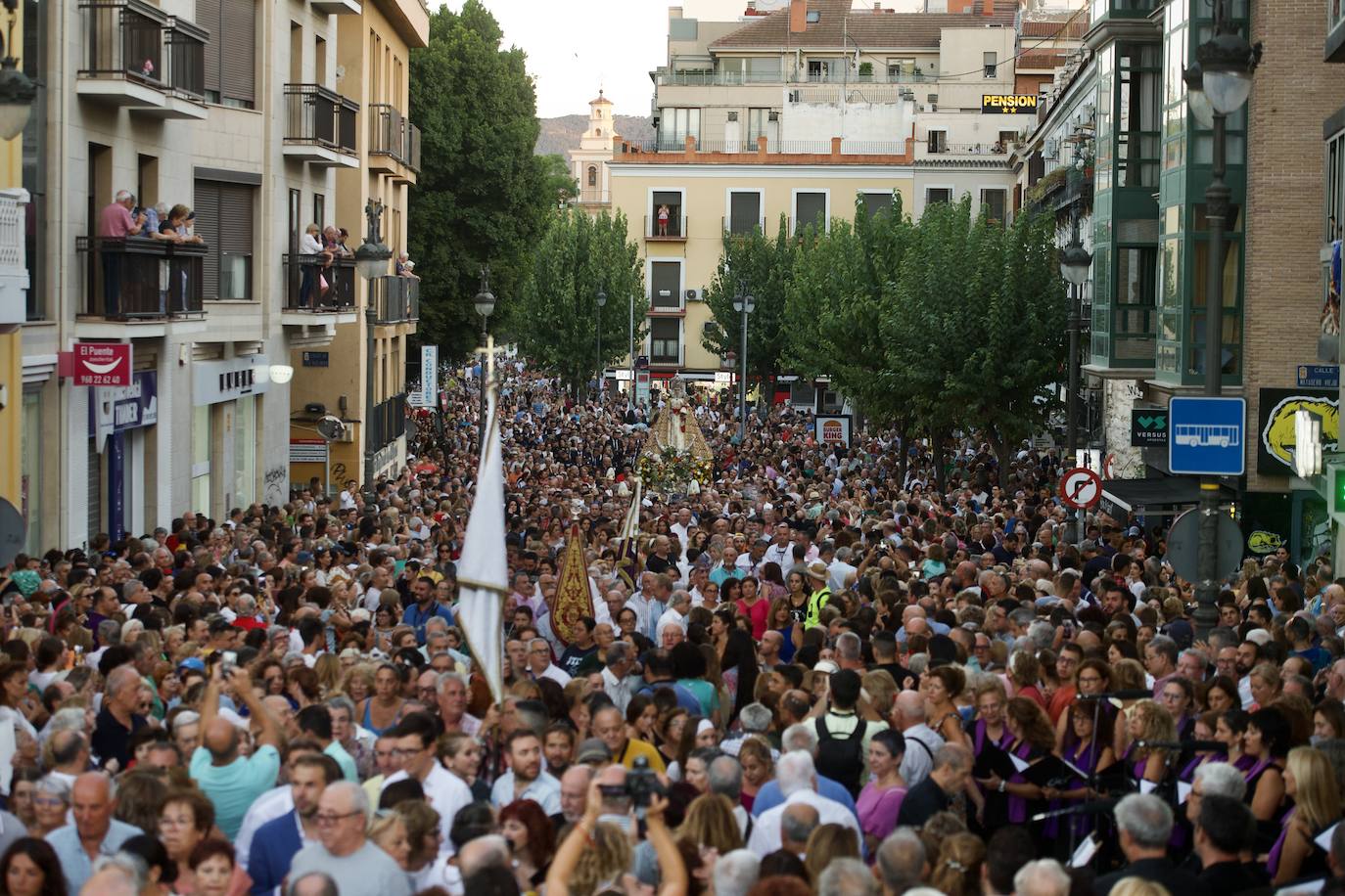 La bajada de la Fuensanta a Murcia, en imágenes