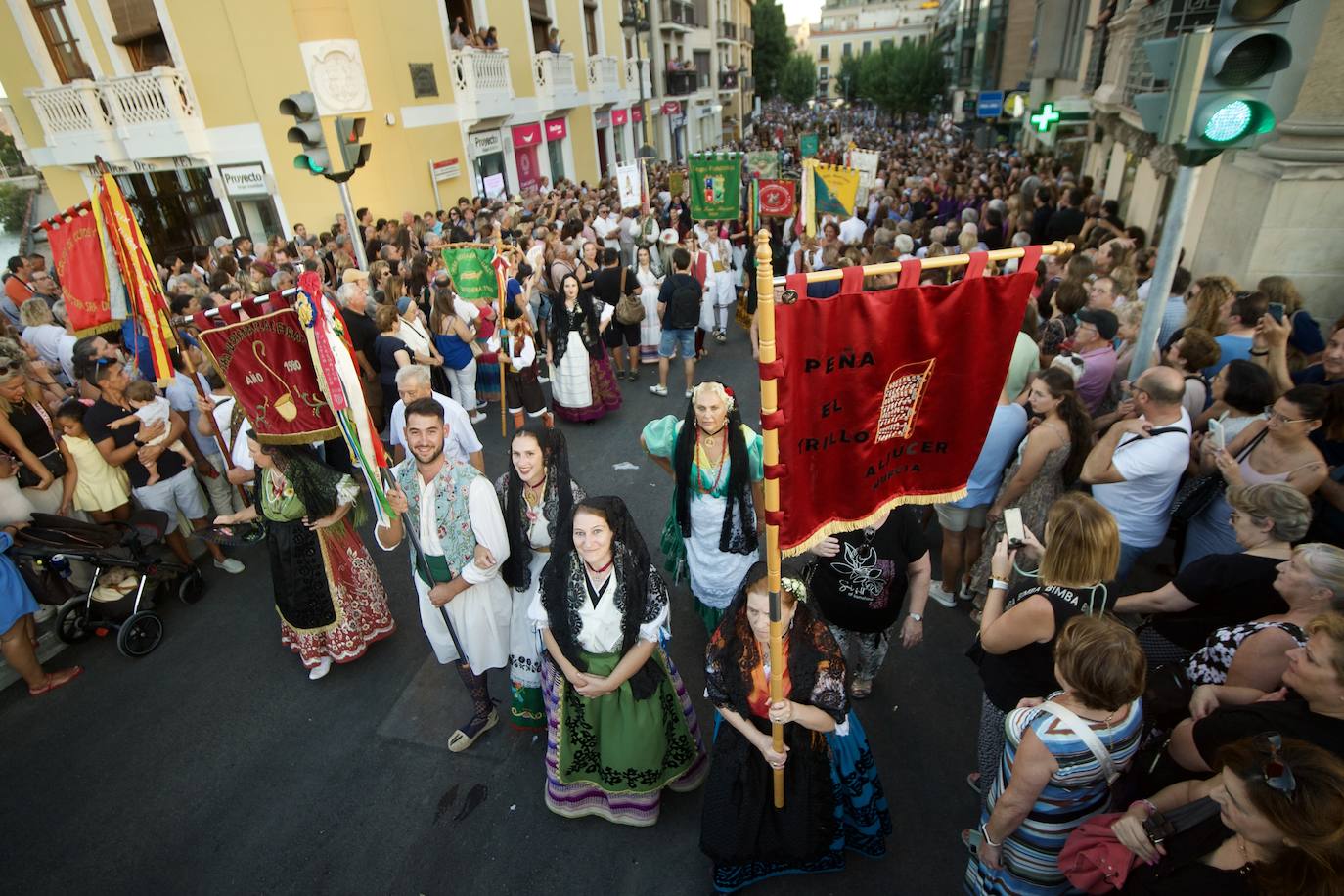 La bajada de la Fuensanta a Murcia, en imágenes