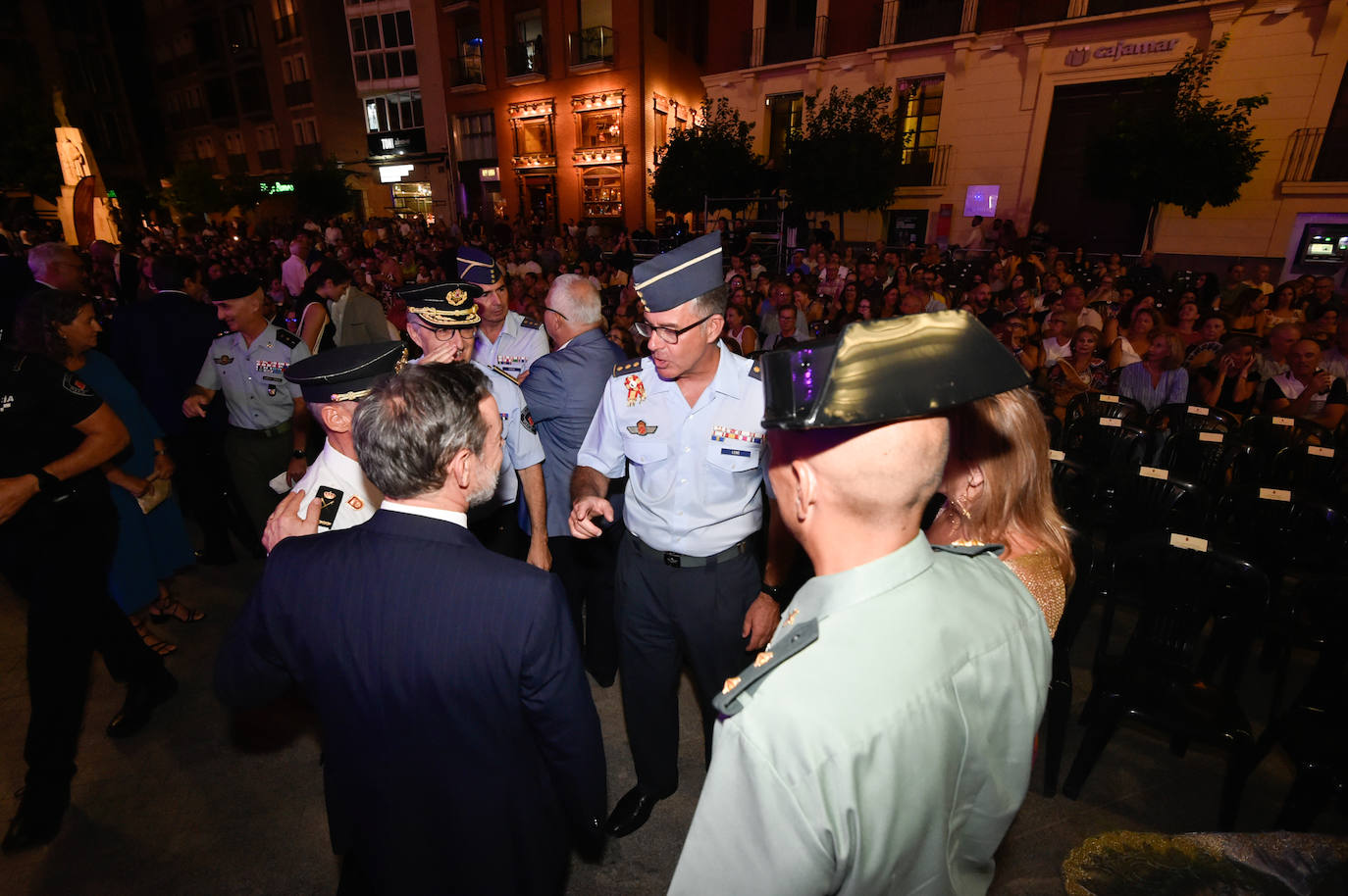 Las imágenes de la actuación del pregonero de la Feria de Murcia, Diego Cantero