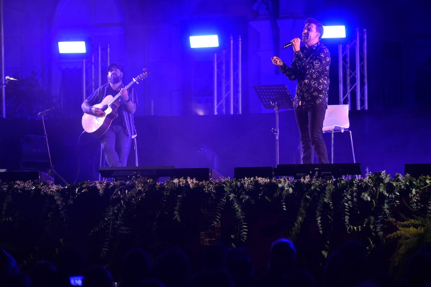 Las imágenes de la actuación del pregonero de la Feria de Murcia, Diego Cantero