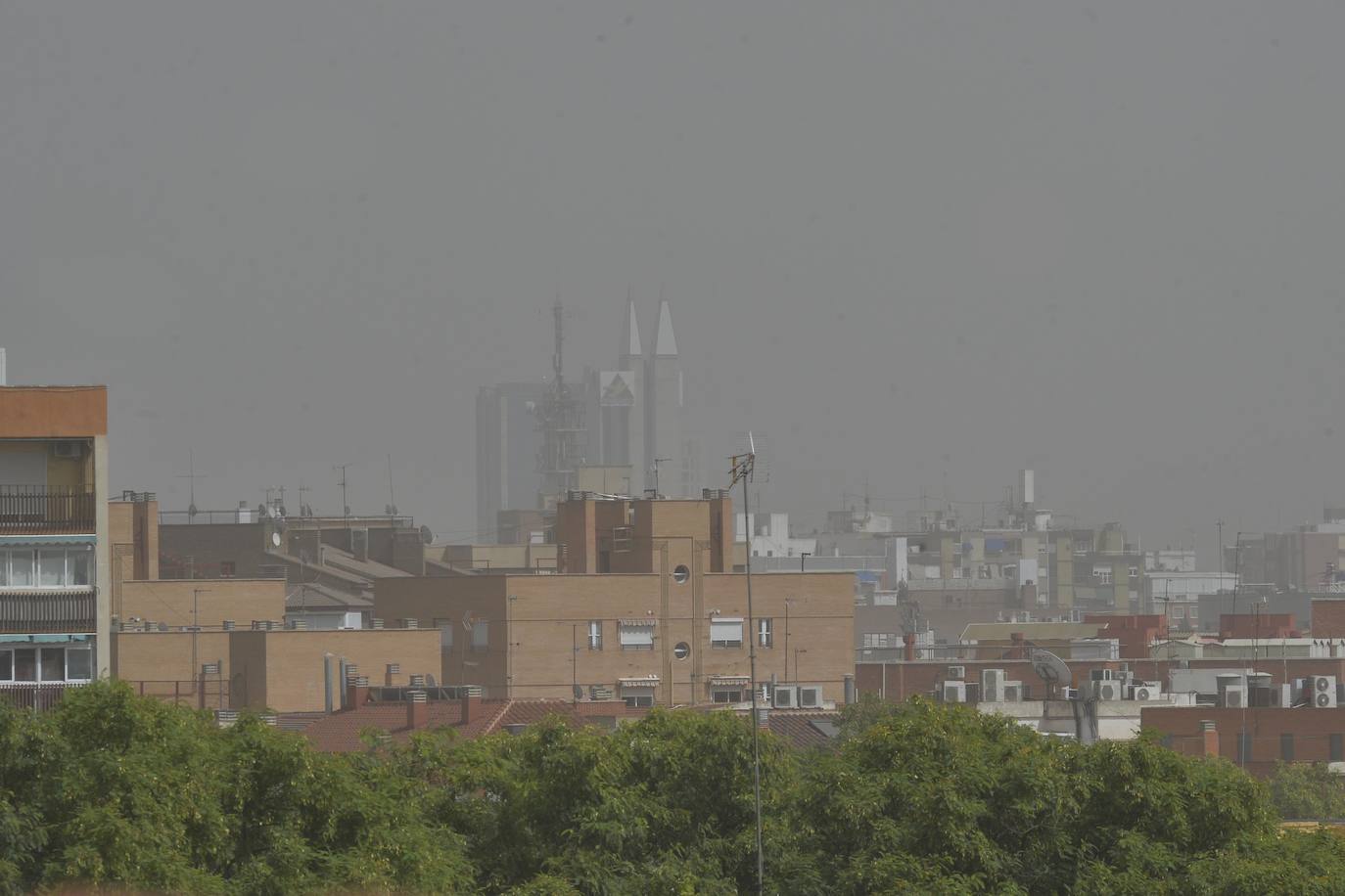 Episodio de contaminación atmosférica en Murcia por una masa de aire subsahariano