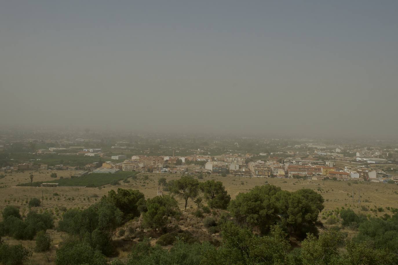 Episodio de contaminación atmosférica en Murcia por una masa de aire subsahariano