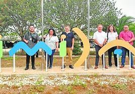 Los técnicos chilenos, en las instalaciones del Imida.