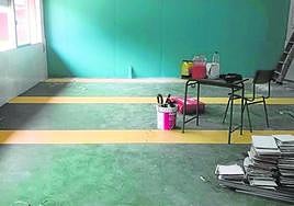 Imagen del aula denunciada por el sindicato.
