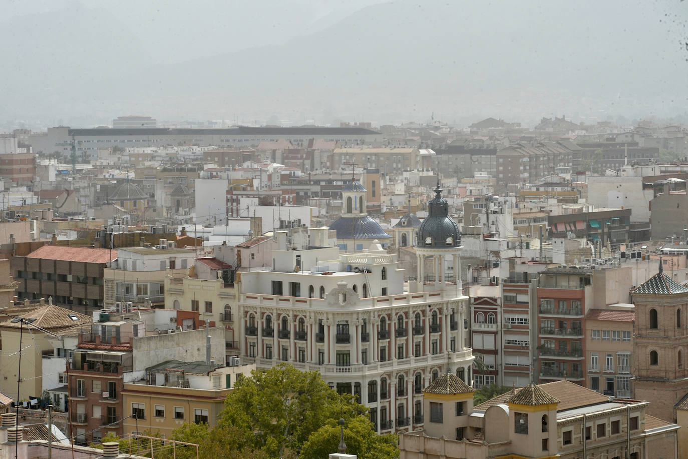 Las imágenes del tercer día de calima en Murcia