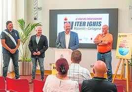 Presentación del Iter Ignis a cargo de José Antonio Meca, Ginés Campillo, Diego Ortega y Mariano Pérez.