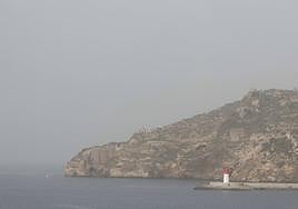 Episodio de calima en Cartagena, el pasado martes..