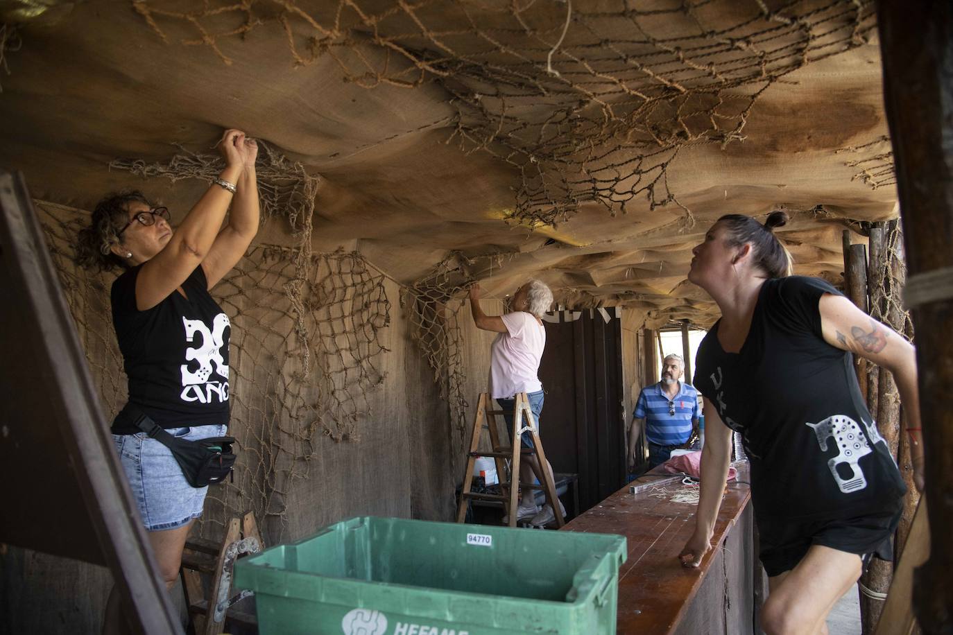 Preparativos para las fiestas de Carthagineses y Romanos