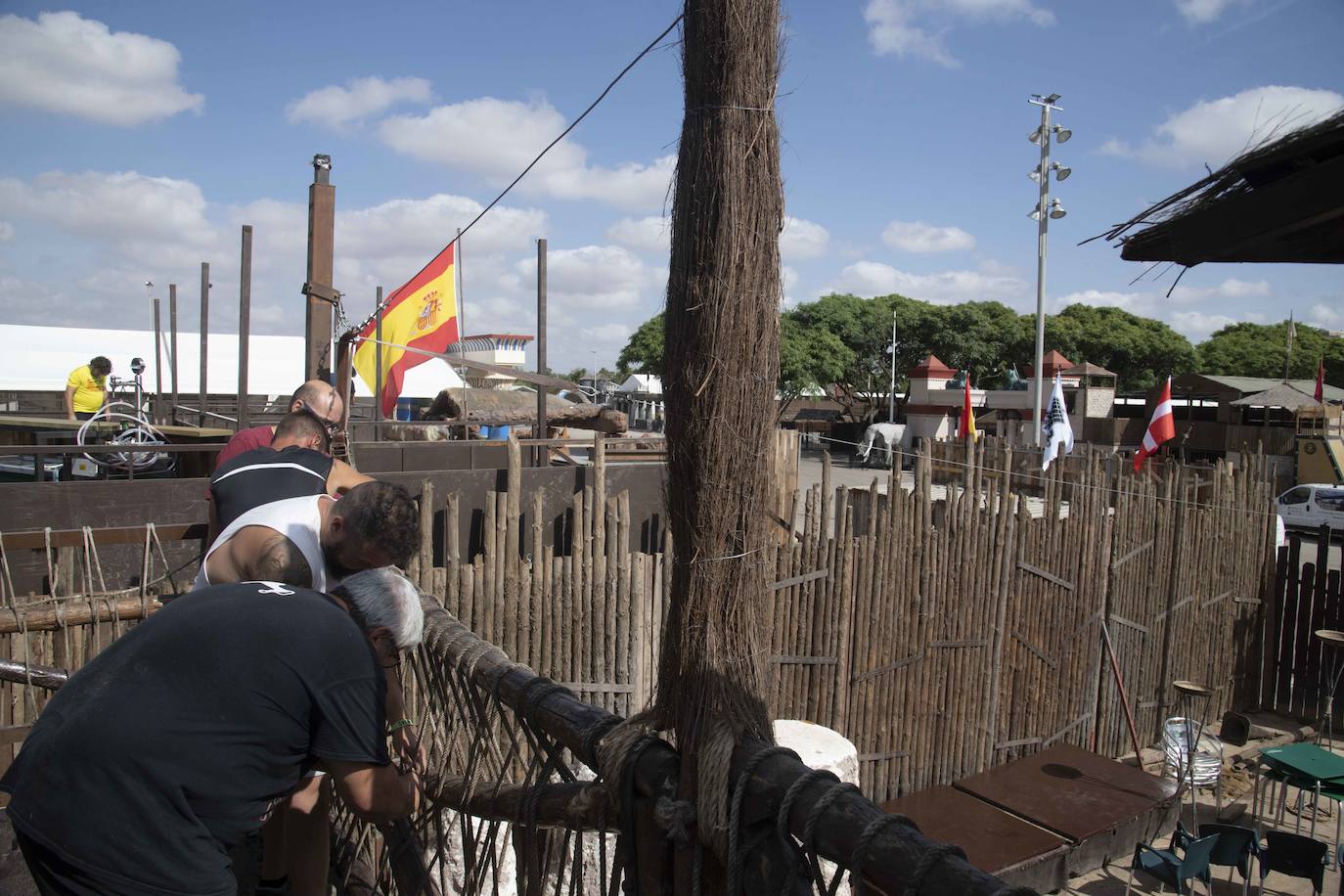 Preparativos para las fiestas de Carthagineses y Romanos