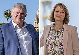 José Vélez y María Marín, en sendas imágenes de archivo.