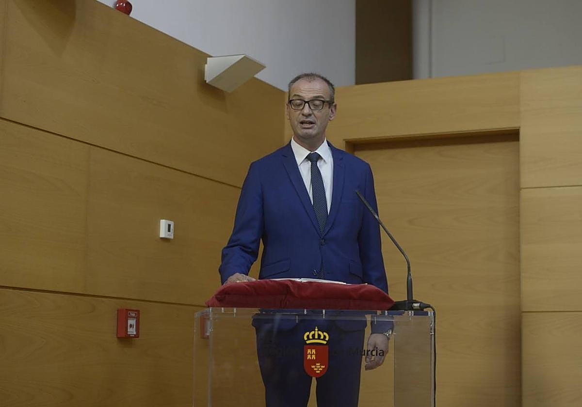 El consejero de Educación, Formación Profesional y Empleo, Víctor Marín, este jueves.