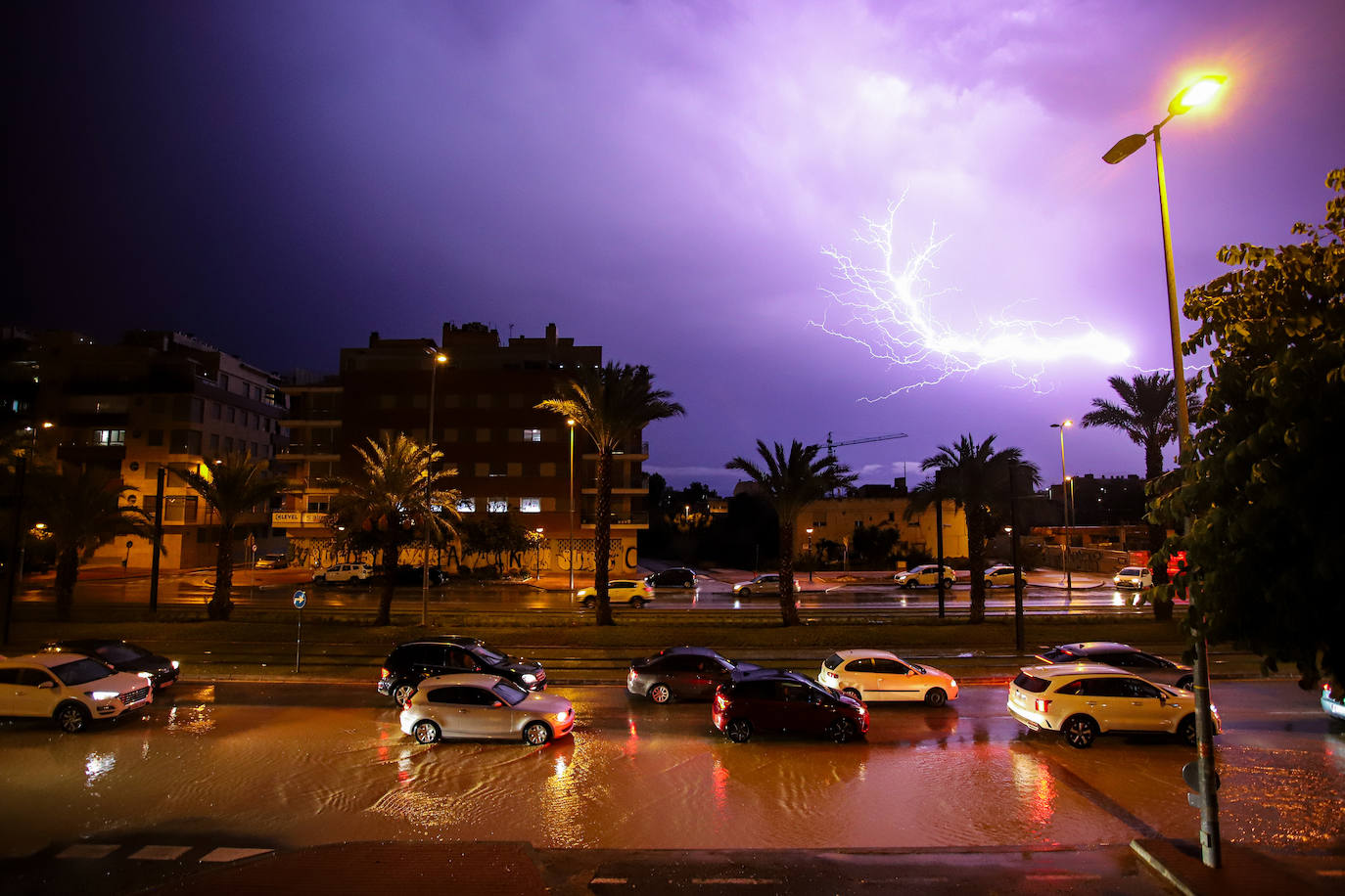 Los efectos de la lluvia en la Región de Murcia, en imágenes