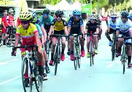 Ciclistas, durante una de las pruebas de los Juegos Deportivos del Guadalentín.
