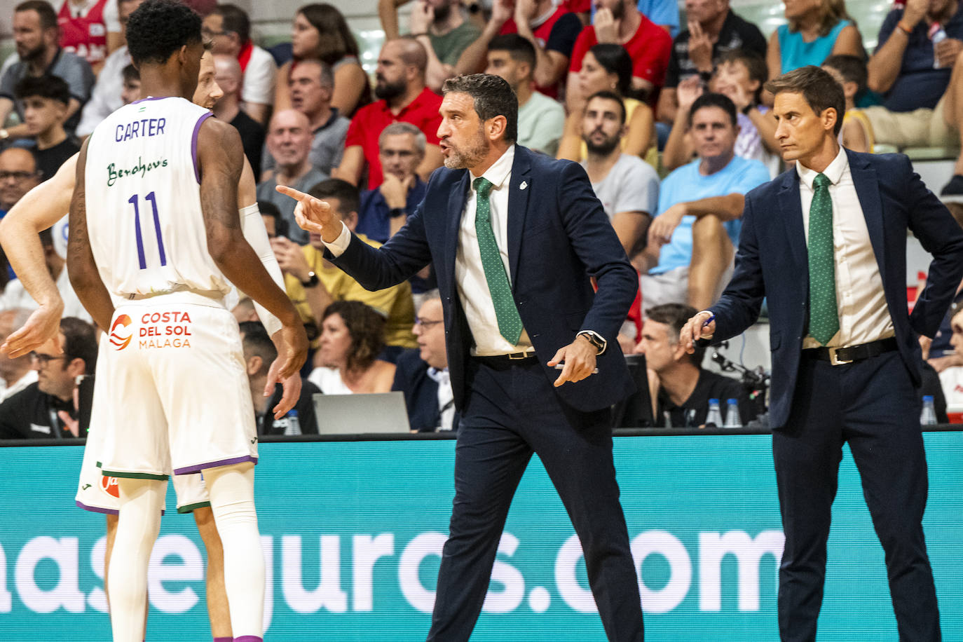 La derrota del UCAM Murcia ante Unicaja en las semifinales de la Supercopa, en imágenes
